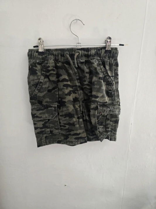 George Boys Khaki Camo Cargo Shorts Age 6-7years