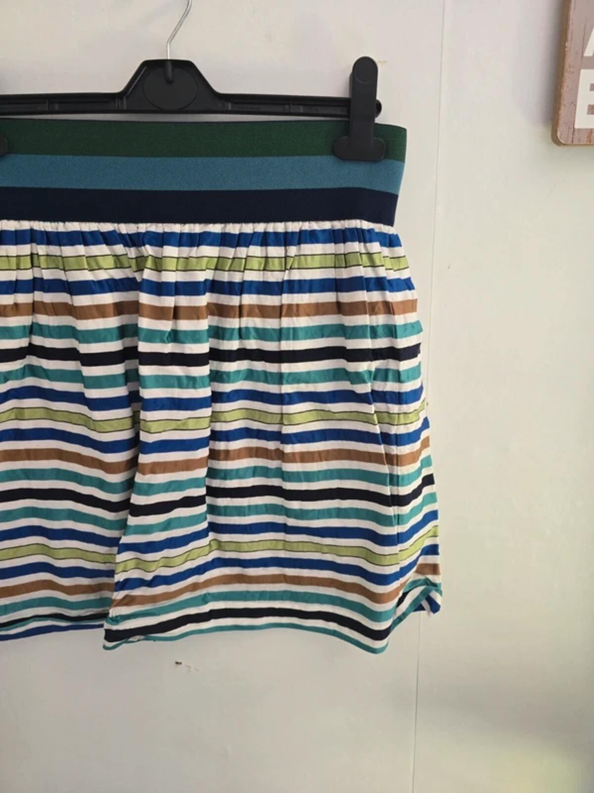 Isley Multicoloured Striped Mini Skirt  Small  Size 8-10