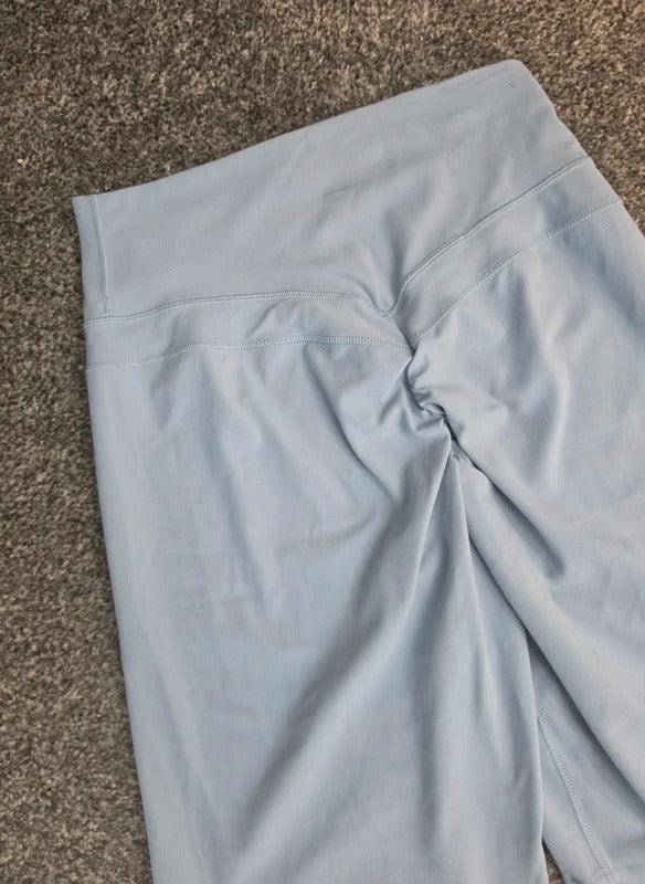 Gymshark Light Blue High Waisted Cycling Shorts S Size 6-8