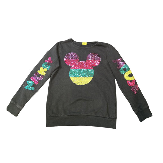 Disney Black Mickey Mouse Sequin Jumper Girls Age 10–11 Years