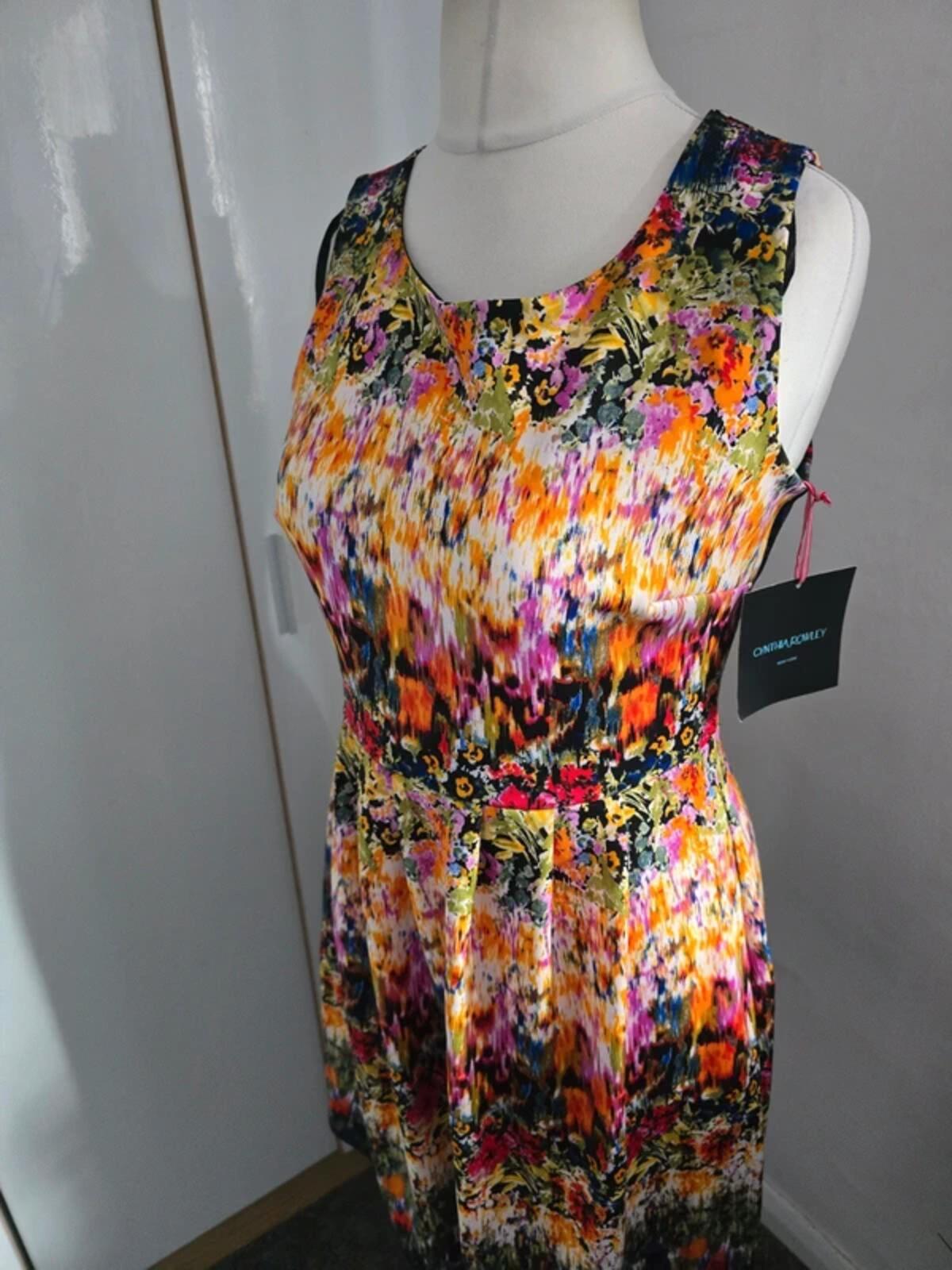 Cynthia Rowley Multicoloured Flared Dress NWT  Size 8