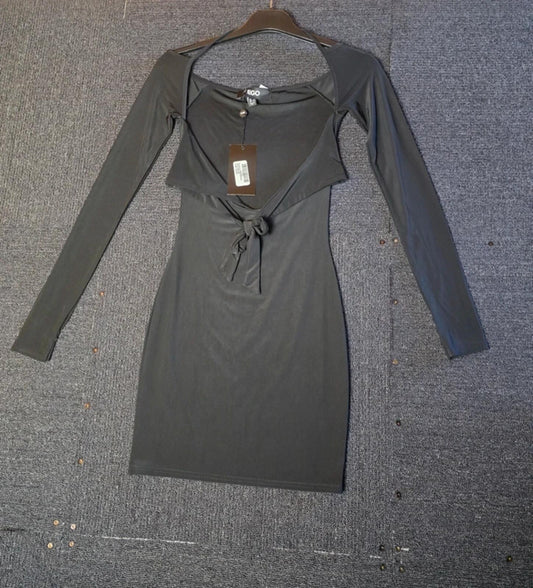 EGO black bodycon cut out mini dress size 6 NWT