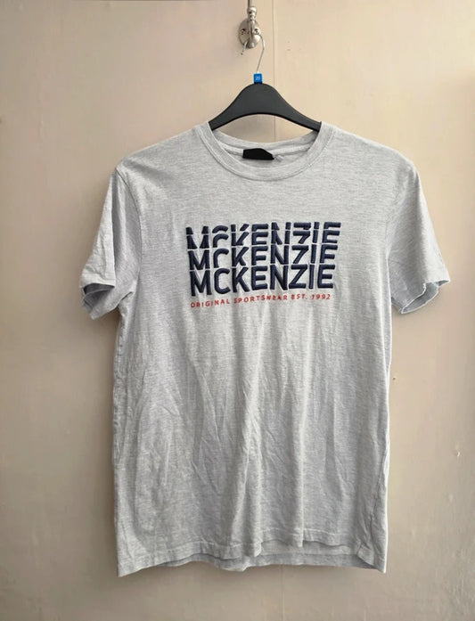 McKenzie Men's Grey Short Sleeve Graphic T-Shirt Size Medium