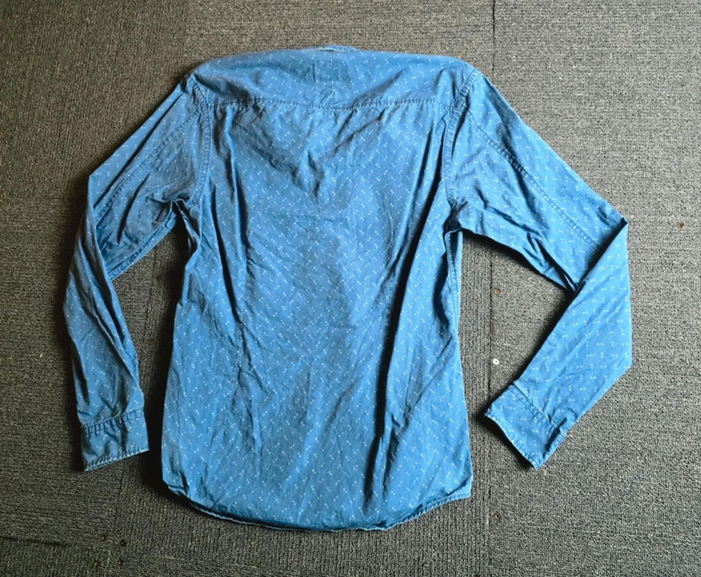 White Stuff Shirt Blue Size Small Patterned Long Sleeved Smart Causal Mens