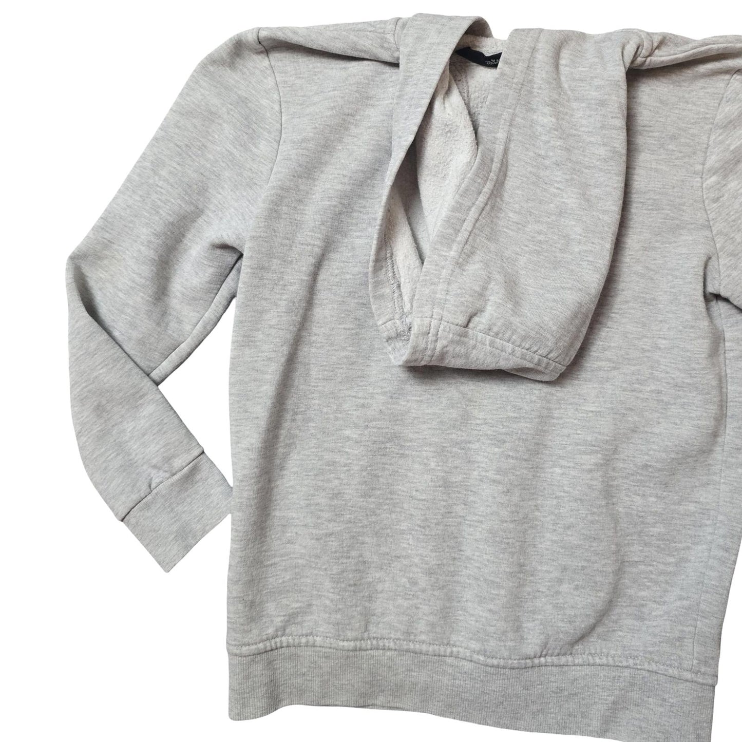 George Boys Grey Zip Up Hoodie 7–8 Years Cotton Blend