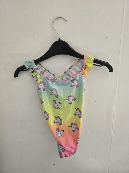 Primark Girls Multicoloured Sparkly Unicorn Swimsuit 18-24 Months