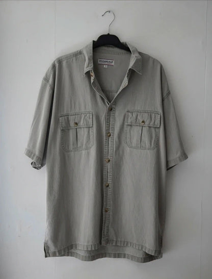 Sugarloaf Men's Beige Utility Short Sleeve Shirt Size XL