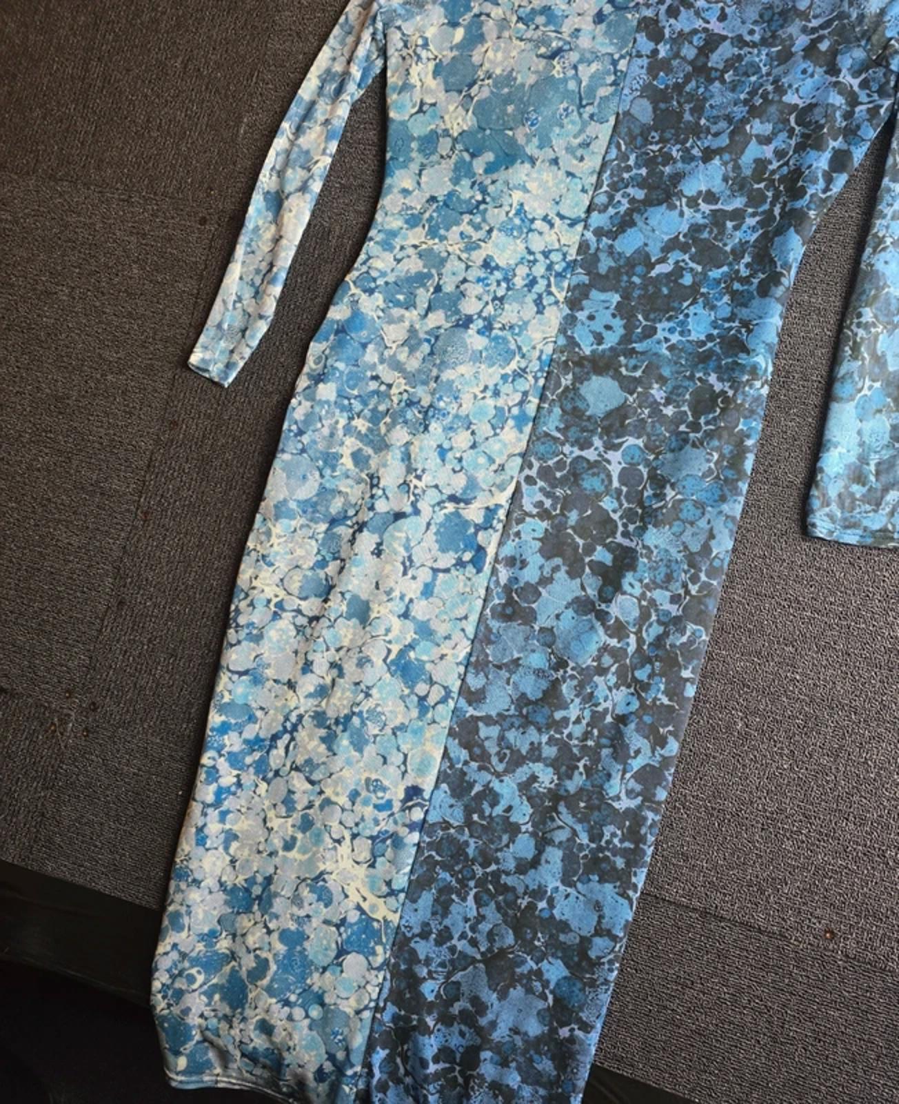 Warehouse Petite Dress Blue Size 14 Bodycon Midi Weekend