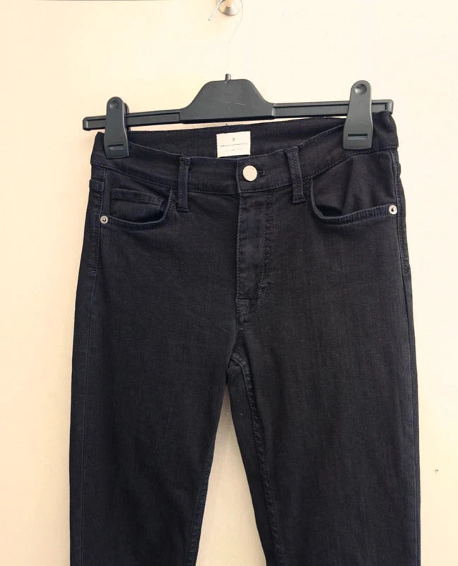 French Connection Black Rebound Skinny High Waisted Jeans Size 10