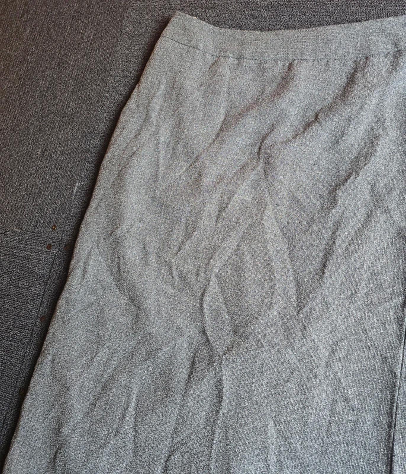 Next A-Line Midi Skirt Grey Size 12 Work Office Y2K