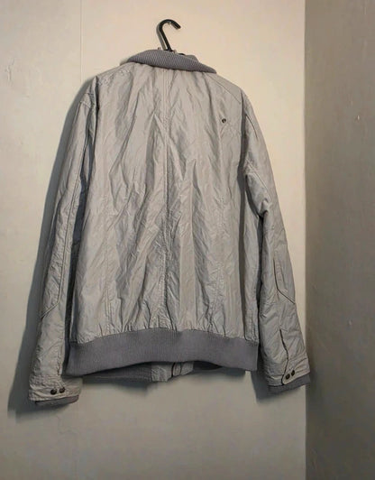 Riv SD Men's Light Grey Lightweight Zip-Up Jacket Size XL