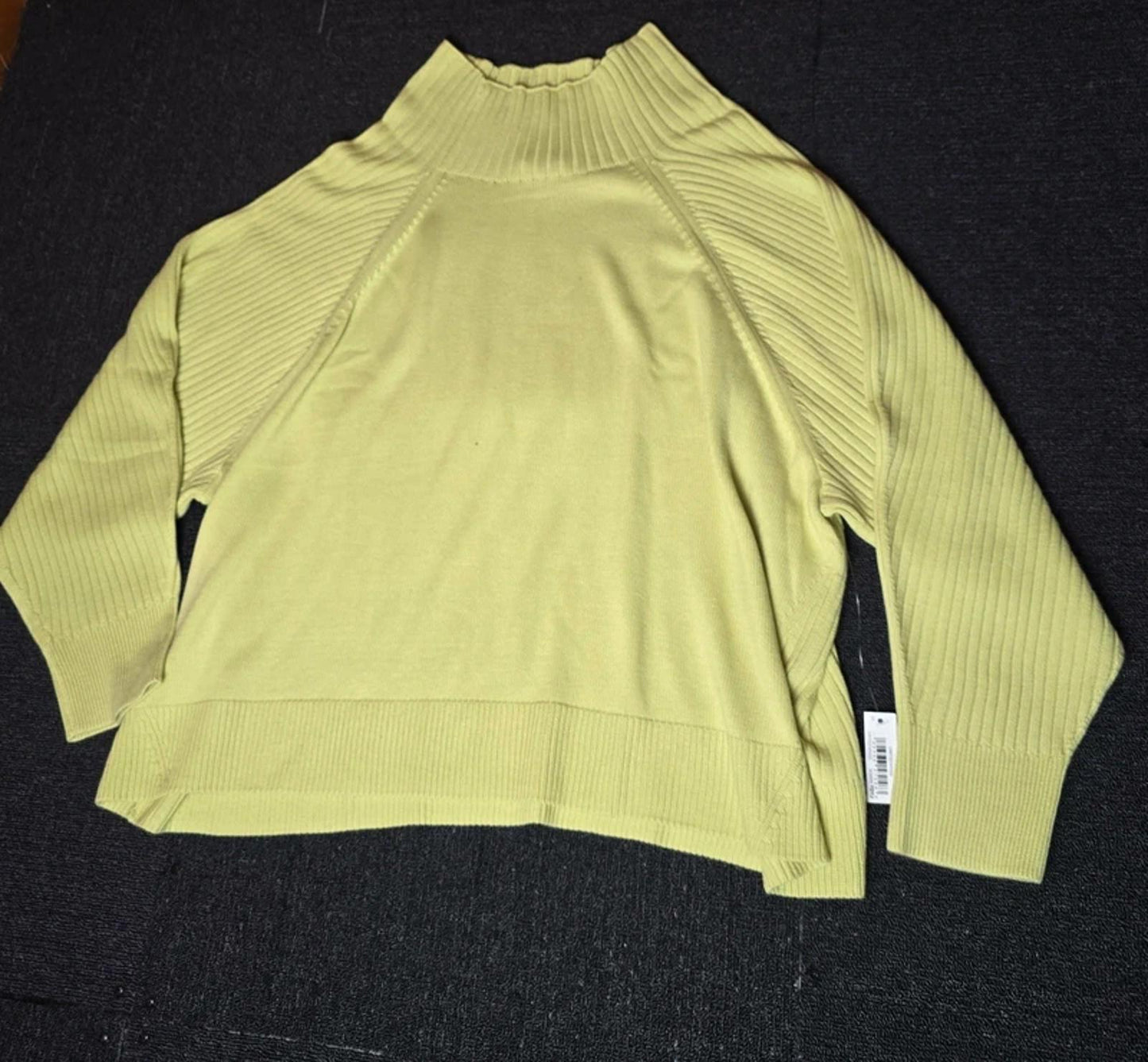 Light Green Jumper 3XL Size 22/24 High Neck New Causal