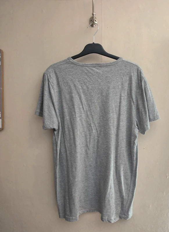Men's French Connection Grey Short Sleeve Logo Crew Neck T-Shirt Size XL