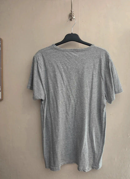 Men's French Connection Grey Short Sleeve Logo Crew Neck T-Shirt Size XL
