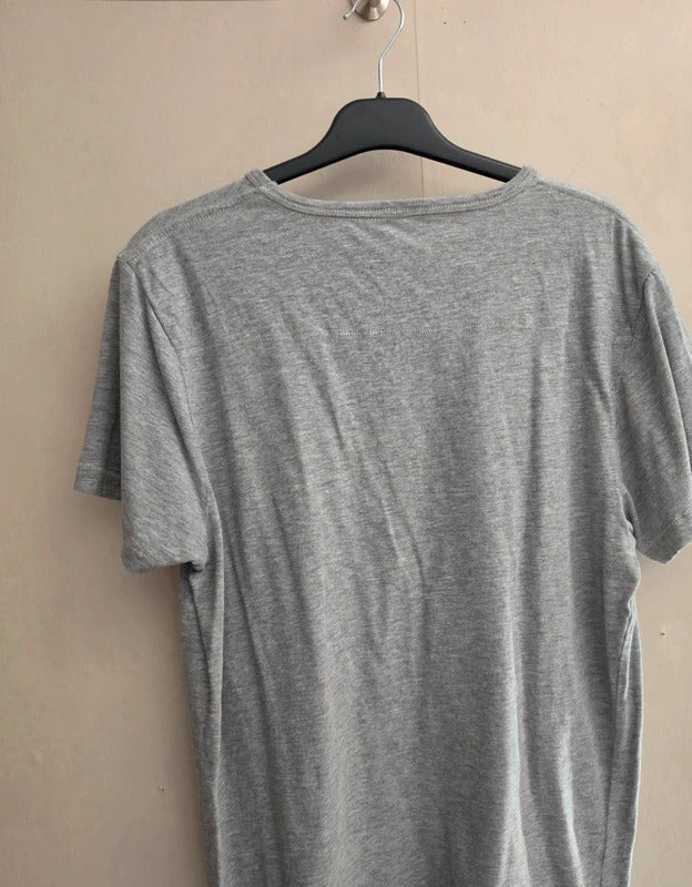 Men's French Connection Grey Short Sleeve Logo Crew Neck T-Shirt Size XL