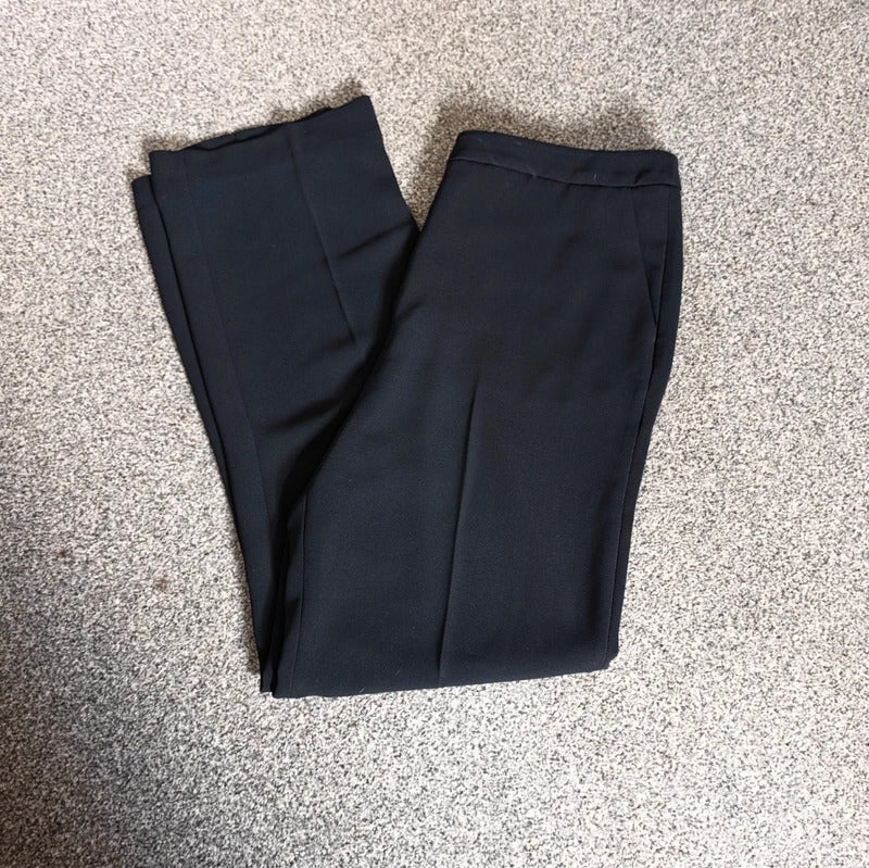 Hobbs Black High Waisted Bootcut Work Trousers Size 16