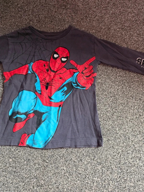 Nutmeg Boys Marvel Spider-Man Long-Sleeved Graphic Top 2-3years