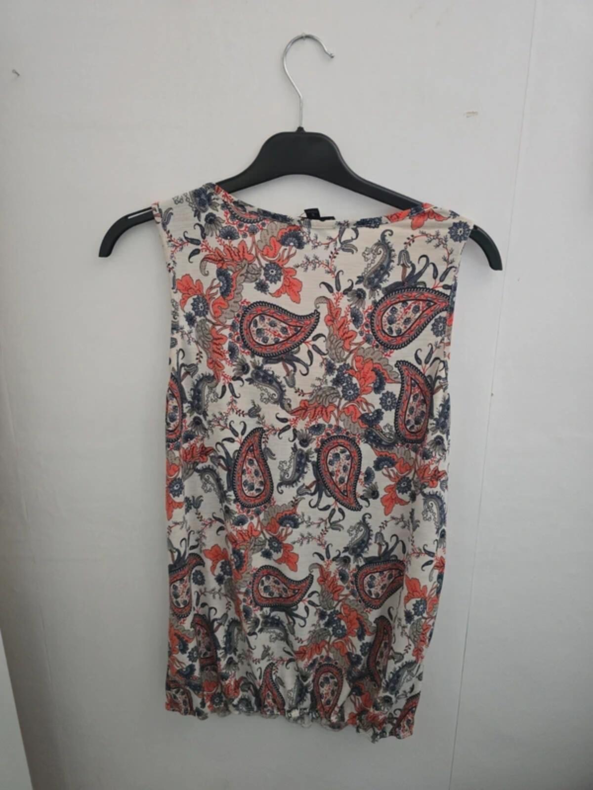 Corvia Multicoloured Patterned Sleeveless Vest Top S Size 10-12