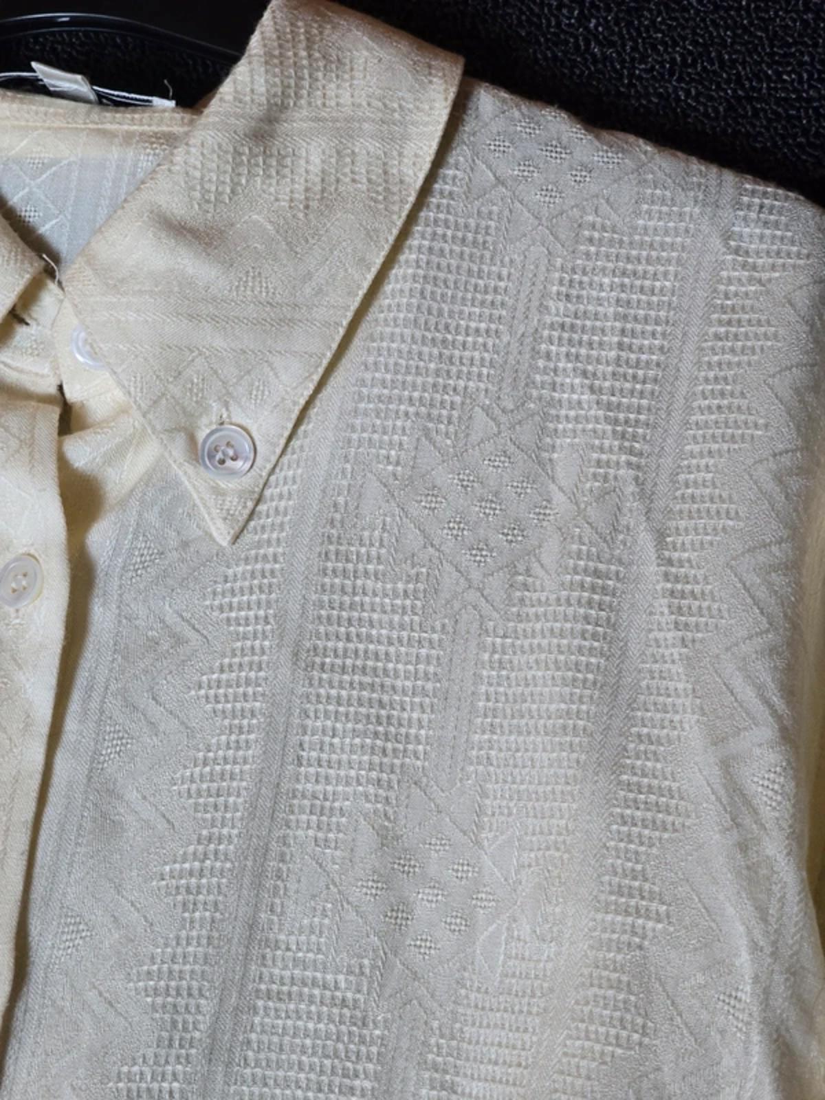 Planet cream patterned oversized shirt size 8