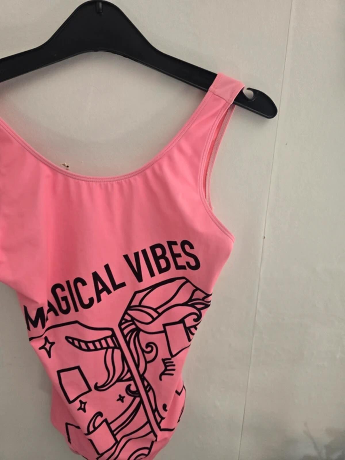 F&F Girls Pink Unicorn Swimming Costume - Age 12-13 Years