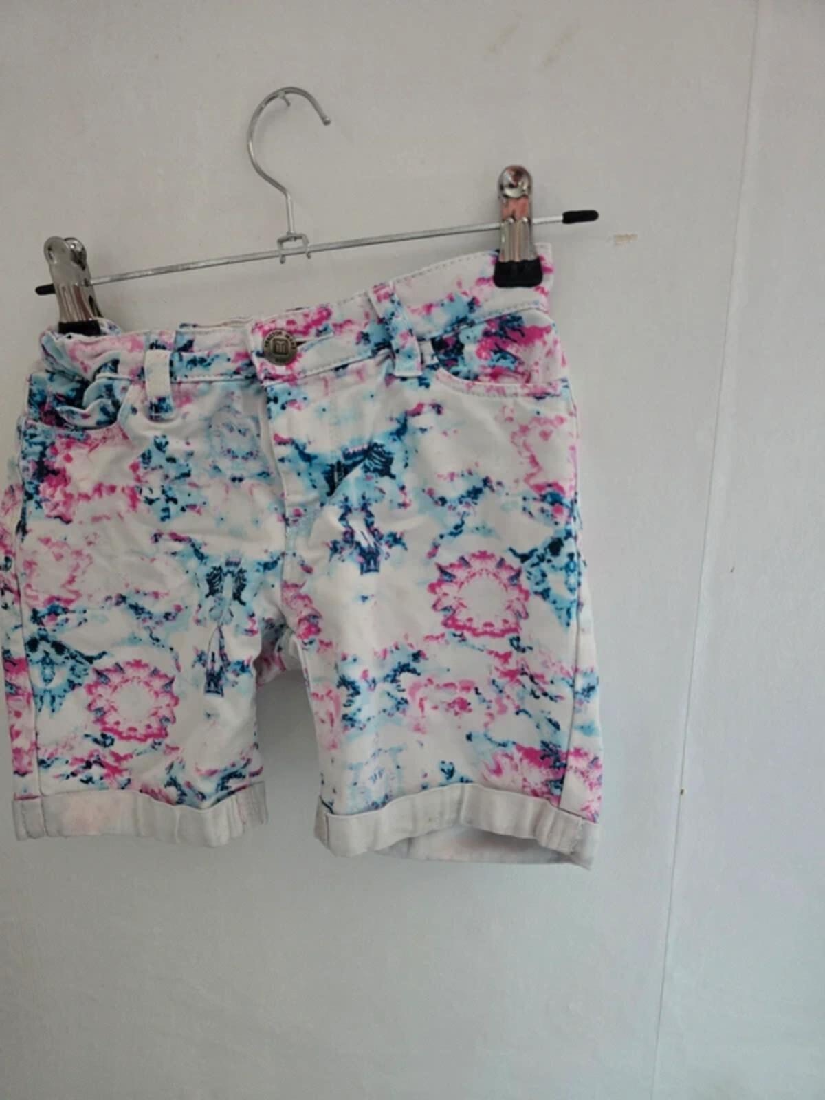 Tractor Girls Tie-Dye Denim Shorts Size Age 6 Years