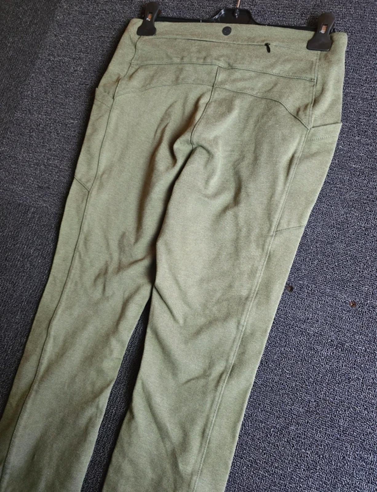 Next Elements Skinny Trousers Khaki Size 12L High Waist Stretch Casual
