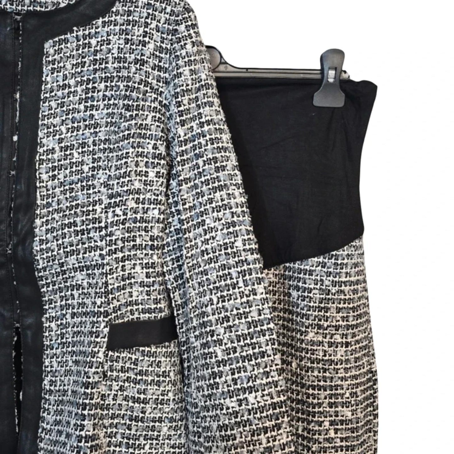 Chenai Frazer Maternity Skirt Suit Black/Grey Size M Smart Workwear Set