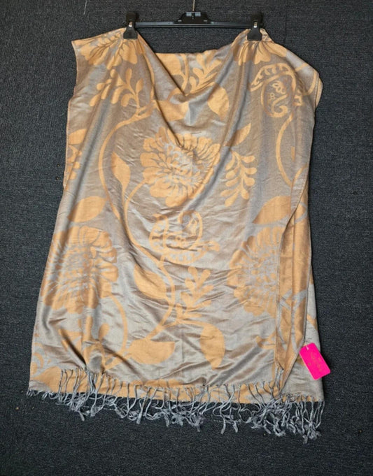 Superbia brown & bronze shawl scarf NWT
