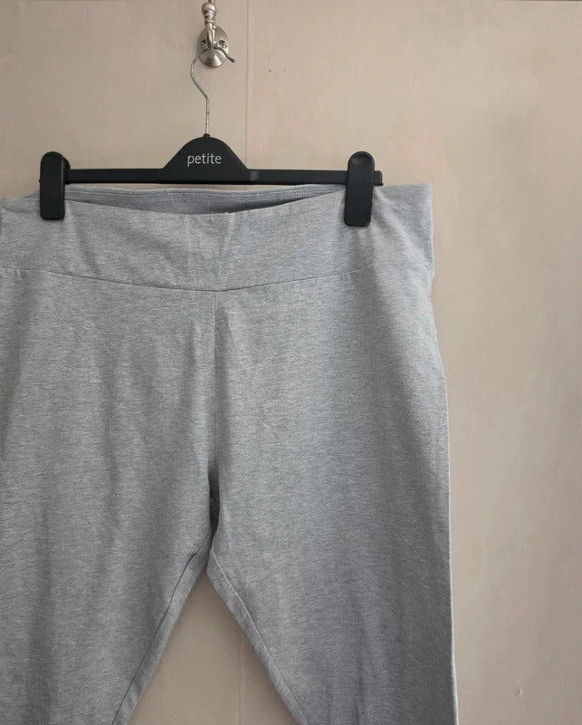 Primark Grey High Waisted Cropped Leggings NWT XL Size 18-20