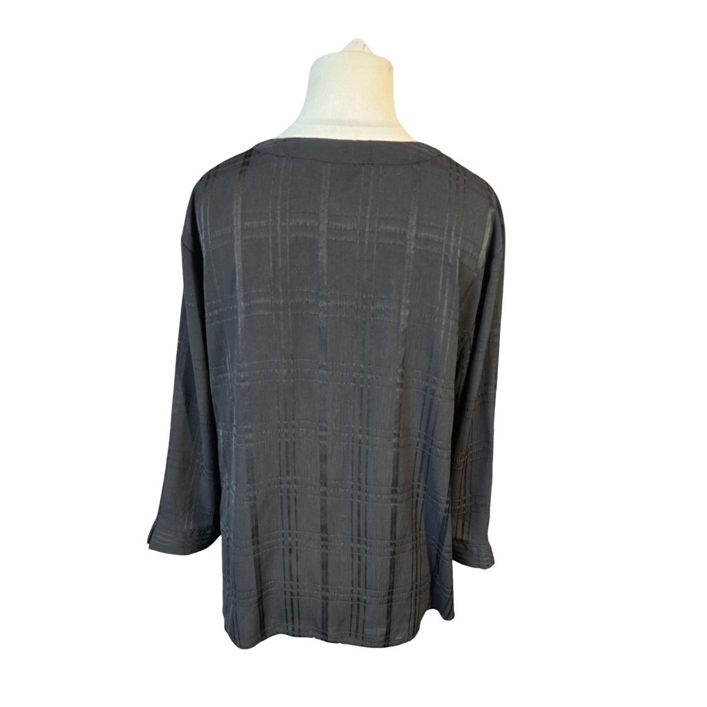 Black Blouse Size 16 Work Nutmeg