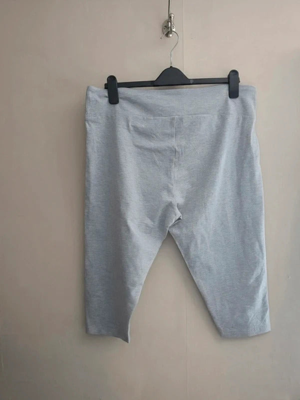 Primark Grey High Waisted Cropped Leggings NWT XL Size 18-20