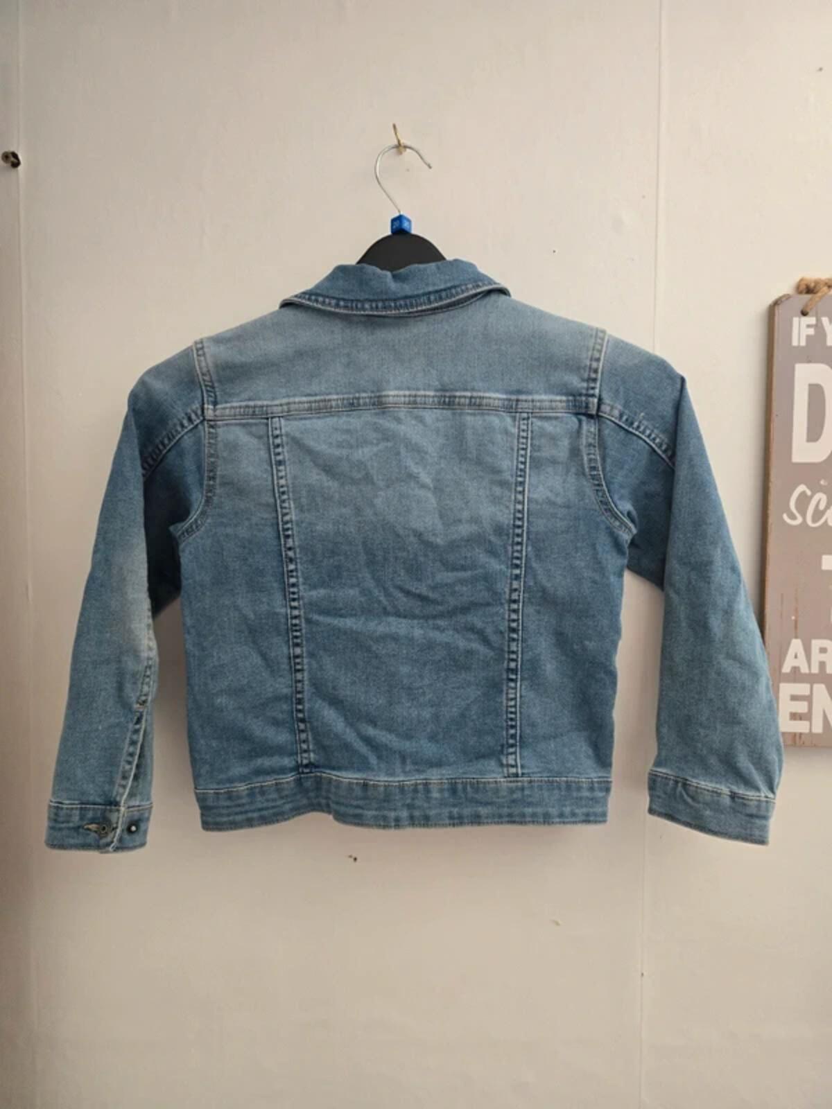 Name It Girls Denim Blue Stretch Jacket Age 7 Years