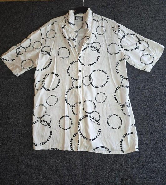Reclaimed Vintage White Graphic Shirt Men's Size M