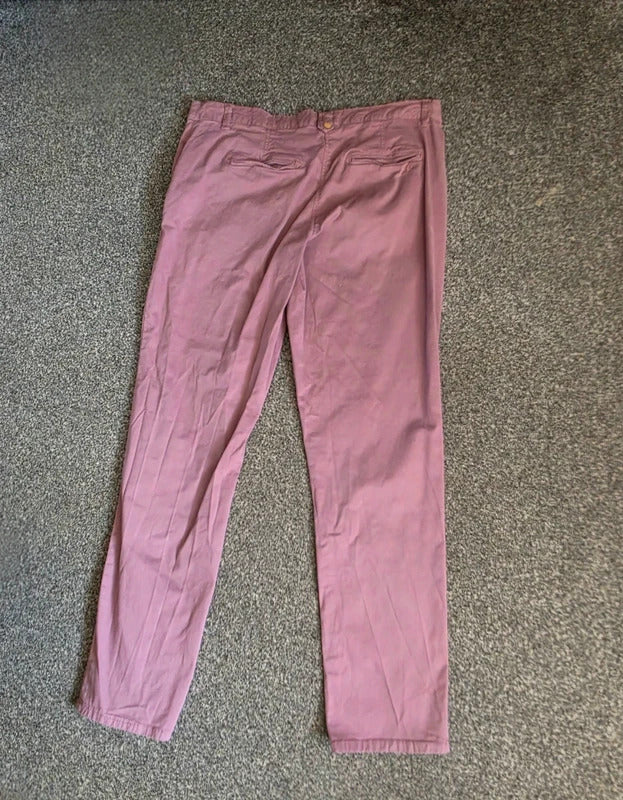 Mantaray Women's Dusky Purple Slim Leg Chino Trousers Size 14 Short