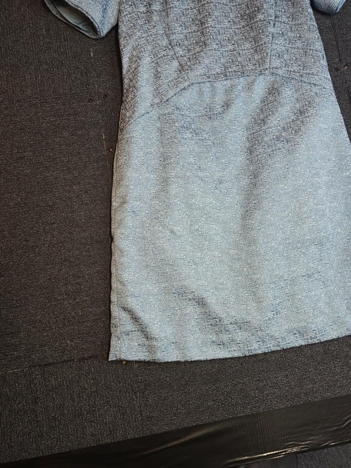 Pepperberry Fit & Flare Dress Icy Blue Size 12 Curvy Sparkle