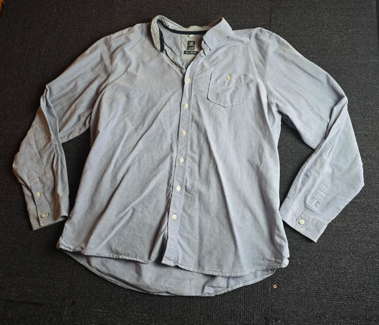 White Stuff Light Blue Shirt Men's Size 2XL Classic Fit Smart Causal