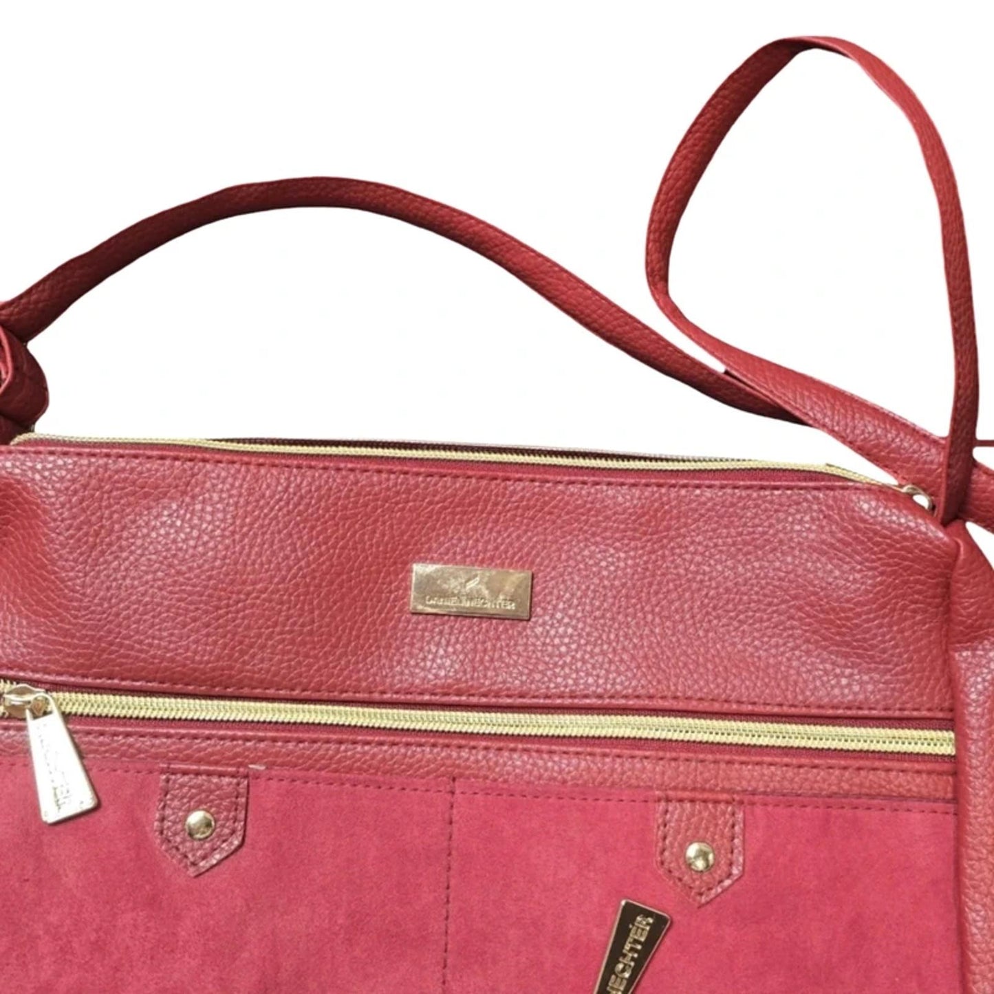 Daniel Hechter Red Crossbody Bag Faux Leather With Coin Purse