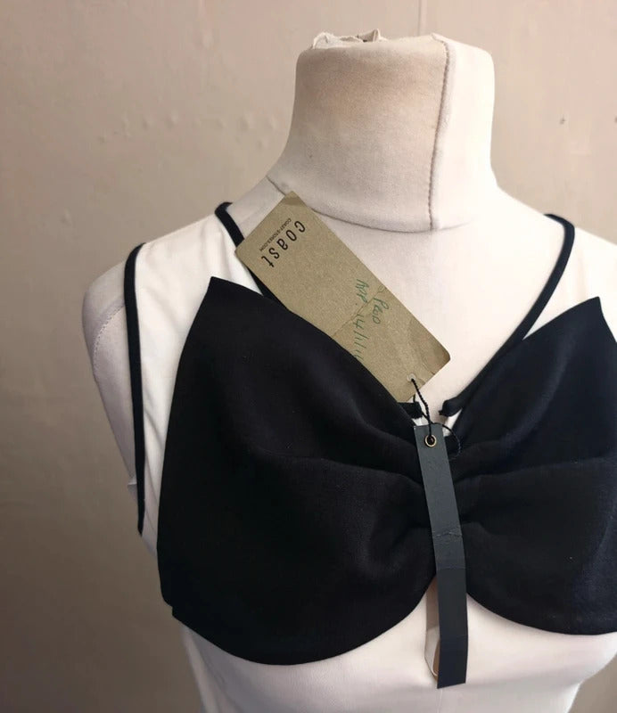 Coast 'Adrian' Mono Bow Crop Top Size 12 NWT