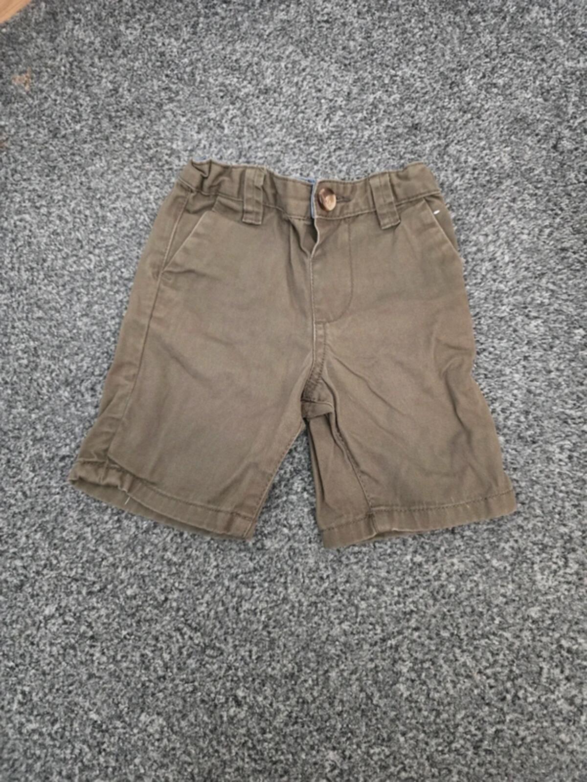 Boys Primark  Khaki Chino Shorts Age 18-24 Months