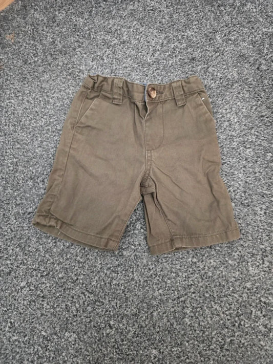 Boys Primark  Khaki Chino Shorts Age 18-24 Months