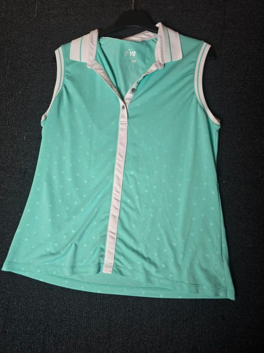 N.VO mint green sleeveless gym vest top L size 12/14