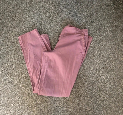 Mantaray Women's Dusky Purple Slim Leg Chino Trousers Size 14 Short