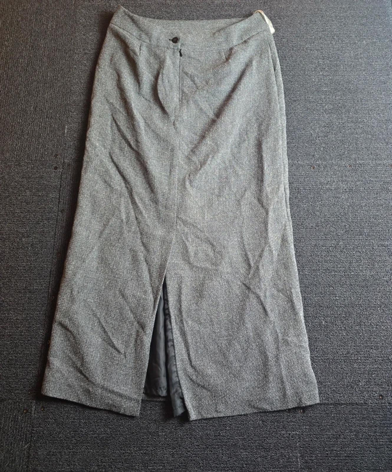 Next A-Line Midi Skirt Grey Size 12 Work Office Y2K