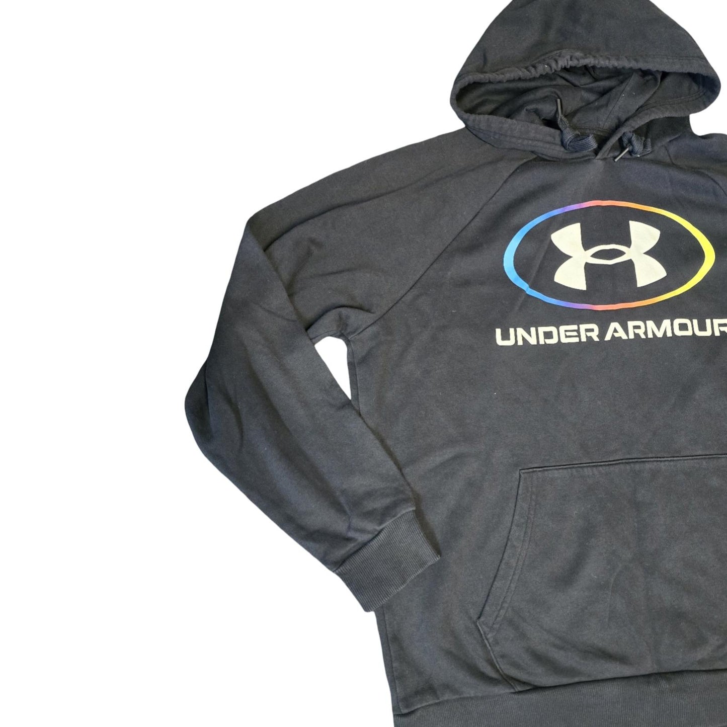Under Armour Hoodie Black Men's Size L Loose Fit Causal