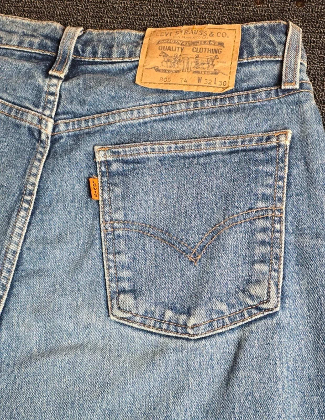Levi’s 805 Straight Leg Jeans Blue Denim W32 L30 90s Style