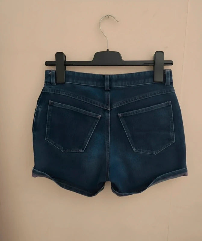 Y2K Next High Waisted Denim-Look Shorts Size 10