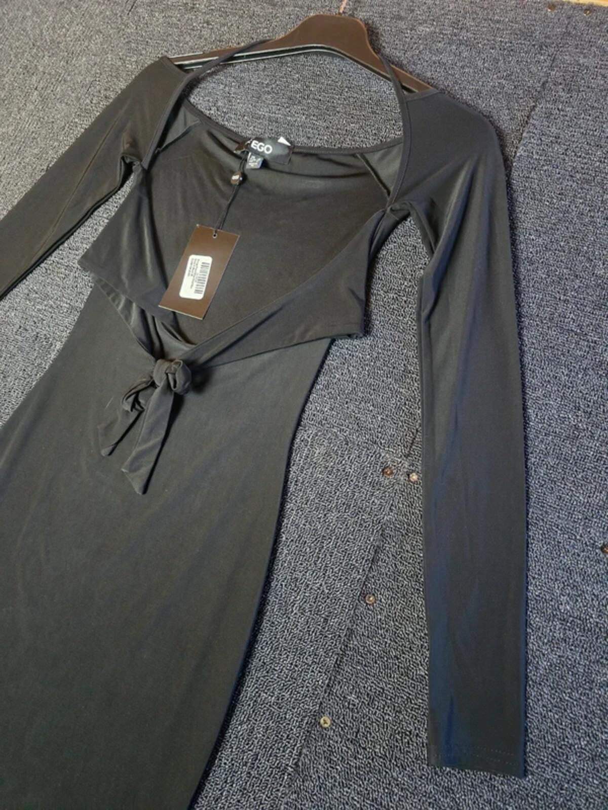 EGO black bodycon cut out mini dress size 6 NWT