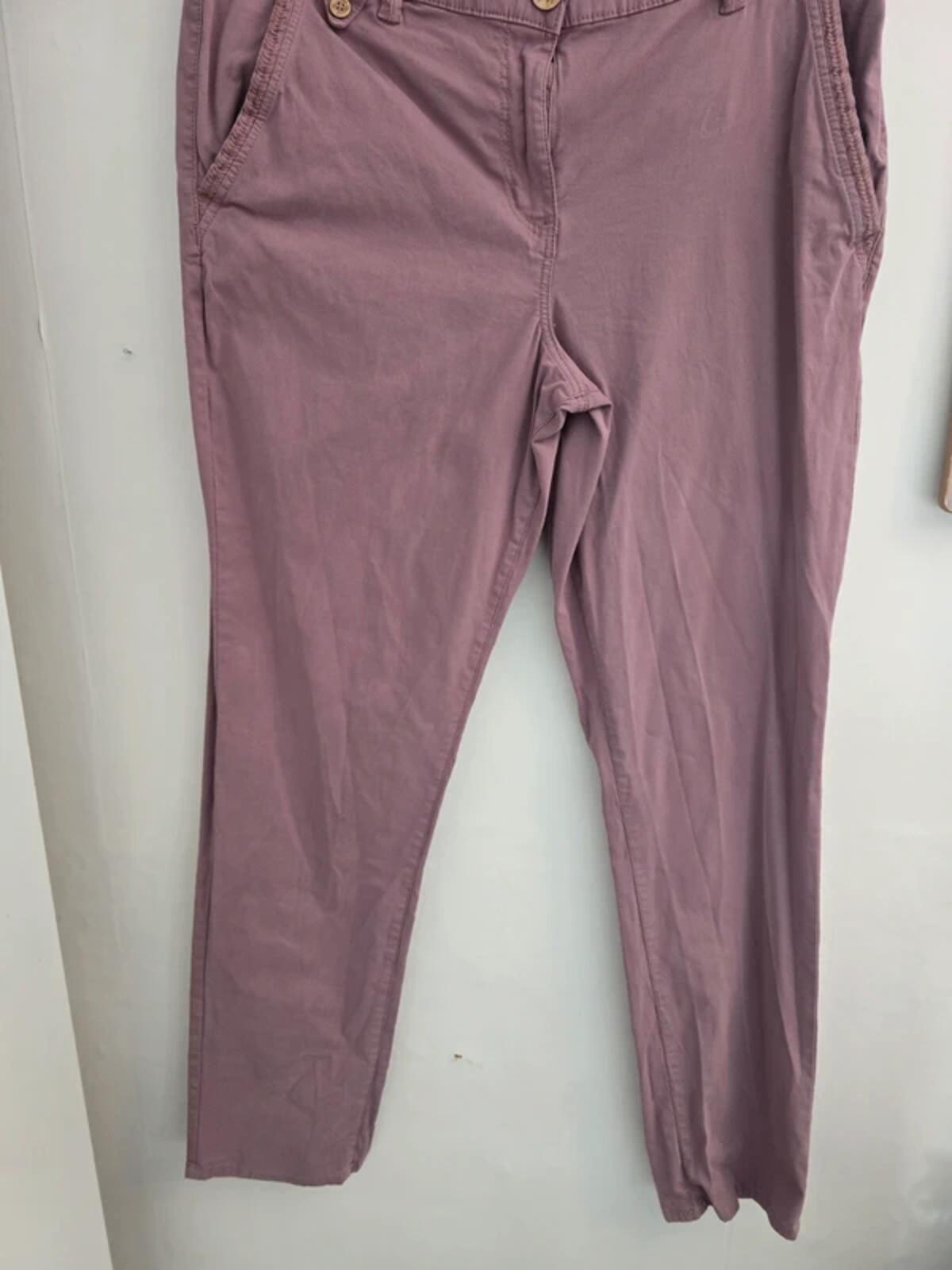 Mantaray Purple Slim Leg Chinos Size 14 Short