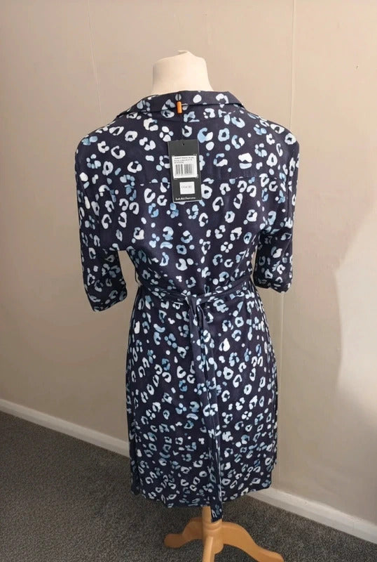 NWT Isabella Oliver Navy Animal Print Halesworth Maternity Dress Size 3  6-8
