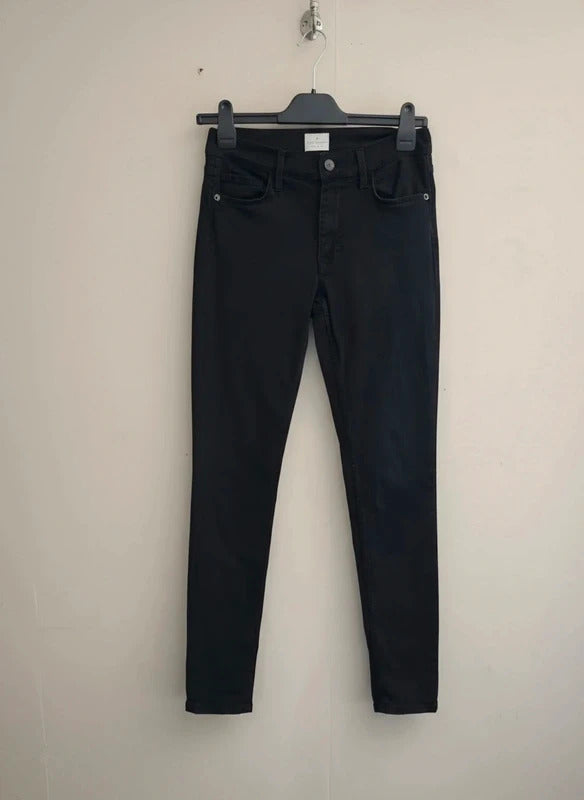 French Connection Black Rebound Skinny High Waisted Jeans Size 10